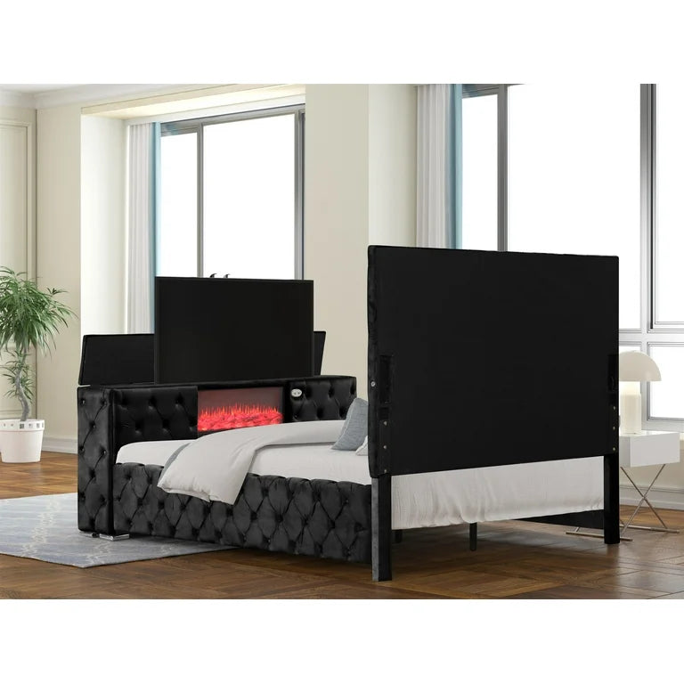 Mikilah Television mount bed frame
